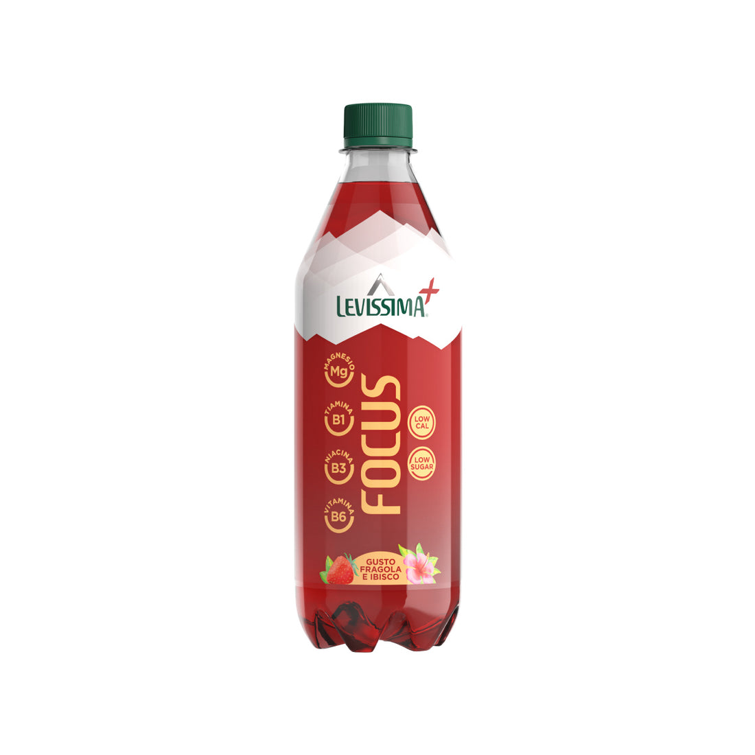 Levissima+ Focus: al gusto Fragola e Ibisco