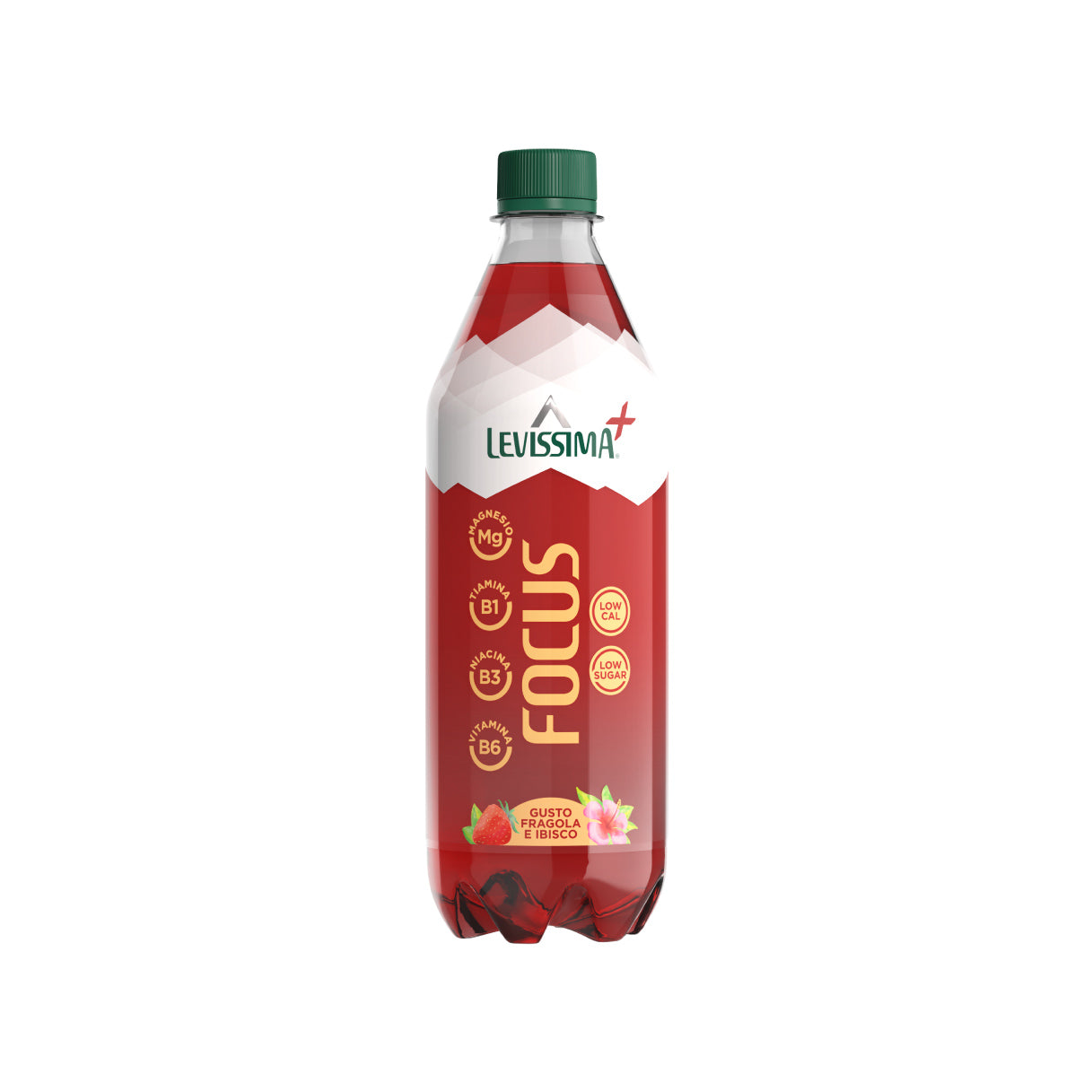 Levissima+ Focus: al gusto Fragola e Ibisco