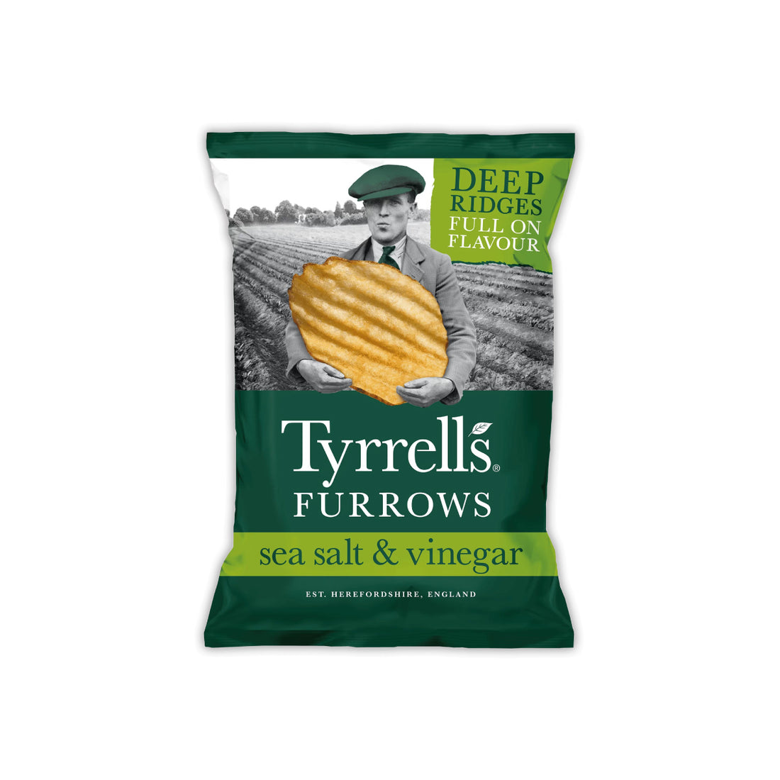 Tyrrells Chips Furrows Sea Salt &amp; Vinegar