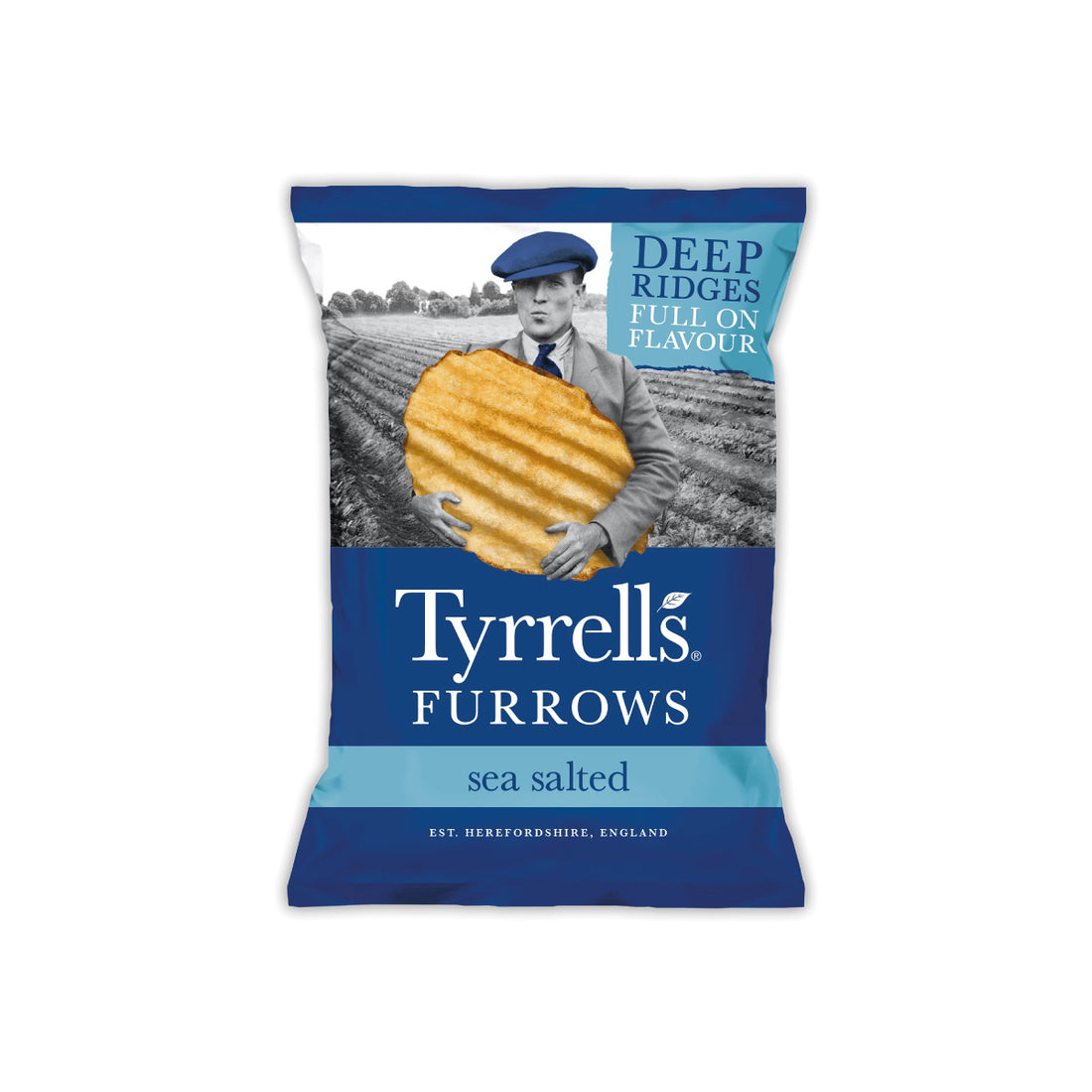 Tyrrells Chips Furrows Sea Salted